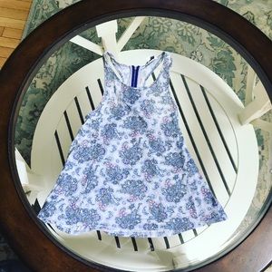 American Eagle Floral Tank Top with Zipper Back